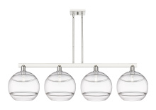 Innovations Lighting 716-4I-PN-G556-12CL - Rochester - 4 Light - 55 inch - Polished Nickel - Stem hung - Island Light