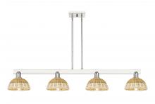 Innovations Lighting 716-4I-PN-NBD2-75-NAT - Natural Ballston Dome - 4 Light - 48 inch - Polished Nickel - Stem hung - Island Light