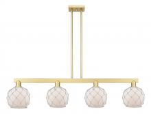 Innovations Lighting 716-4I-SG-G121-8RW - Farmhouse Rope - 4 Light - 51 inch - Satin Gold - Stem hung - Island Light