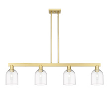 Innovations Lighting 716-4I-SG-G558-6CL - Bella - 4 Light - 48 inch - Satin Gold - Stem hung - Island Light