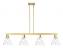 Innovations Lighting 716-4I-SG-GBC-82 - Berkshire Glass - 4 Light - 51 inch - Satin Gold - Stem hung - Island Light