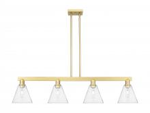 Innovations Lighting 716-4I-SG-GBC-84 - Berkshire Glass - 4 Light - 51 inch - Satin Gold - Stem hung - Island Light