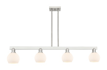 Innovations Lighting 716-4I-SN-G121-6 - Athens - 4 Light - 49 inch - Brushed Satin Nickel - Stem hung - Island Light