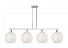 Innovations Lighting 716-4I-SN-G1216-10WM - White Mouchette - 4 Light - 53 inch - Brushed Satin Nickel - Stem hung - Island Light