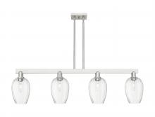 Innovations Lighting 716-4I-SN-G457-6CL - Preston Flute - 4 Light - 48 inch - Brushed Satin Nickel - Stem hung - Island Light