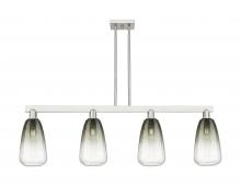 Innovations Lighting 716-4I-SN-G480-6SL - Brookhaven Almond - 4 Light - 48 inch - Brushed Satin Nickel - Stem hung - Island Light