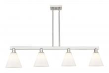 Innovations Lighting 716-4I-SN-GBC-81 - Berkshire Glass - 4 Light - 51 inch - Brushed Satin Nickel - Stem hung - Island Light