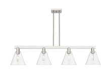 Innovations Lighting 716-4I-SN-GBC-82 - Berkshire Glass - 4 Light - 51 inch - Brushed Satin Nickel - Stem hung - Island Light