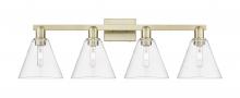 Innovations Lighting 716-4W-AB-GBC-82 - Berkshire Glass - 4 Light - 35 inch - Antique Brass - Bath Vanity Light