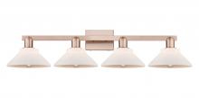 Innovations Lighting 716-4W-AC-G131 - Orwell - 4 Light - 35 inch - Antique Copper - Bath Vanity Light