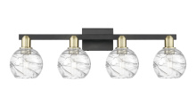 Innovations Lighting 716-4W-BAB-G1213-6CL - Athens Deco Swirl - 4 Light - 36 inch - Black Antique Brass - Bath Vanity Light