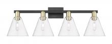 Innovations Lighting 716-4W-BAB-GBC-82 - Berkshire Glass - 4 Light - 35 inch - Black Antique Brass - Bath Vanity Light