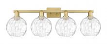 Innovations Lighting 716-4W-BB-G1215-8 - Athens Water Glass - 4 Light - 35 inch - Brushed Brass - Bath Vanity Light
