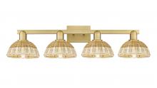 Innovations Lighting 716-4W-BB-NBD2-75-NAT - Natural Ballston Dome - 4 Light - 36 inch - Brushed Brass - Bath Vanity Light