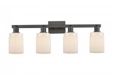 Innovations Lighting 716-4W-BK-G341 - Hadley - 4 Light - 32 inch - Matte Black - Bath Vanity Light