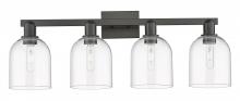 Innovations Lighting 716-4W-BK-G558-6CL - Bella - 4 Light - 33 inch - Matte Black - Bath Vanity Light