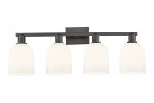 Innovations Lighting 716-4W-BK-G558-6GWH - Bella - 4 Light - 33 inch - Matte Black - Bath Vanity Light