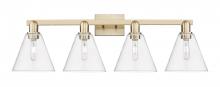 Innovations Lighting 716-4W-CB-GBC-82 - Berkshire Glass - 4 Light - 35 inch - Champagne Bronze - Bath Vanity Light
