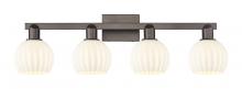 Innovations Lighting 716-4W-OB-G1217-6WV - White Venetian - 4 Light - 33 inch - Oil Rubbed Bronze - Bath Vanity Light