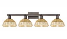Innovations Lighting 716-4W-OB-NBD2-75-NAT - Natural Ballston Dome - 4 Light - 36 inch - Oil Rubbed Bronze - Bath Vanity Light