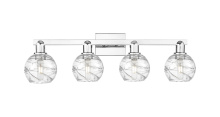 Innovations Lighting 716-4W-PC-G1213-6CL - Athens Deco Swirl - 4 Light - 36 inch - Polished Chrome - Bath Vanity Light