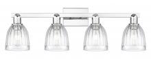 Innovations Lighting 716-4W-PC-G442 - Brookfield - 4 Light - 33 inch - Polished Chrome - Bath Vanity Light