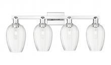 Innovations Lighting 716-4W-PC-G457-6CL - Preston Flute - 4 Light - 36 inch - Polished Chrome - Bath Vanity Light