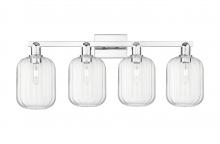 Innovations Lighting 716-4W-PC-G460-7CL - Preston Cylinder - 4 Light - 36 inch - Polished Chrome - Bath Vanity Light