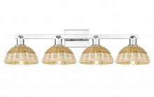 Innovations Lighting 716-4W-PC-NBD2-75-NAT - Natural Ballston Dome - 4 Light - 36 inch - Polished Chrome - Bath Vanity Light