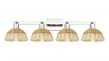 Innovations Lighting 716-4W-PN-NBD2-75-NAT - Natural Ballston Dome - 4 Light - 36 inch - Polished Nickel - Bath Vanity Light