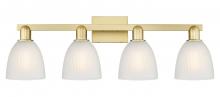 Innovations Lighting 716-4W-SG-G381 - Castile - 4 Light - 33 inch - Satin Gold - Bath Vanity Light