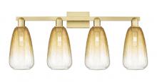 Innovations Lighting 716-4W-SG-G480-6AM - Brookhaven Almond - 4 Light - 36 inch - Satin Gold - Bath Vanity Light
