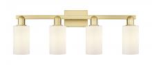 Innovations Lighting 716-4W-SG-G801 - Clymer - 4 Light - 31 inch - Satin Gold - Bath Vanity Light