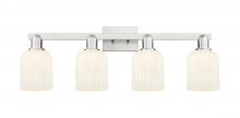 Innovations Lighting 716-4W-SN-G559-5GWH - Bridal Veil - 4 Light - 36 inch - Brushed Satin Nickel - Bath Vanity Light