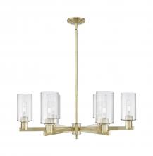 Innovations Lighting 716-6CR-AB-G802 - Clymer - 6 Light - 34 inch - Antique Brass - Stem hung - Chandelier