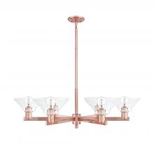 Innovations Lighting 716-6CR-AC-G132 - Orwell - 6 Light - 38 inch - Antique Copper - Stem hung - Chandelier