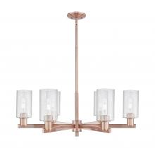 Innovations Lighting 716-6CR-AC-G804 - Clymer - 6 Light - 34 inch - Antique Copper - Stem hung - Chandelier