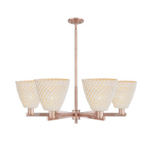 Innovations Lighting 716-6CR-AC-NBD-9-NAT - Bristol Natural - 6 Light - 39 inch - Antique Copper - Stem hung - Chandelier