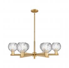 Innovations Lighting 716-6CR-BB-G1215-6 - Athens Water Glass - 6 Light - 36 inch - Brushed Brass - Stem hung - Chandelier