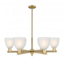Innovations Lighting 716-6CR-BB-G381 - Castile - 6 Light - 36 inch - Brushed Brass - Stem hung - Chandelier