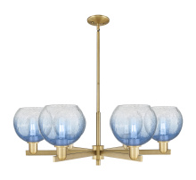 Innovations Lighting 716-6CR-BB-G483-8SB - Brookhaven Globe - 6 Light - 24 inch - Brushed Brass - Chandelier