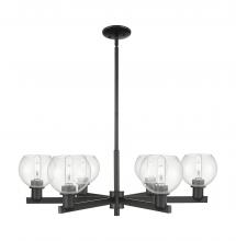 Innovations Lighting 716-6CR-BK-G122-6 - Athens - 6 Light - 36 inch - Matte Black - Stem hung - Chandelier