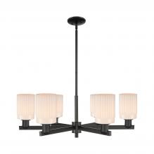 Innovations Lighting 716-6CR-BK-G341 - Hadley - 6 Light - 34 inch - Matte Black - Stem hung - Chandelier