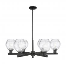 Innovations Lighting 716-6CR-BK-G362 - Waverly - 6 Light - 36 inch - Matte Black - Stem hung - Chandelier