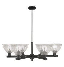 Innovations Lighting 716-6CR-BK-G422 - Arietta - 6 Light - 38 inch - Matte Black - Stem hung - Chandelier