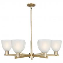 Innovations Lighting 716-6CR-CB-G381 - Castile - 6 Light - 36 inch - Champagne Bronze - Stem hung - Chandelier