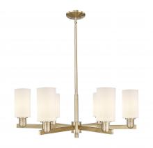 Innovations Lighting 716-6CR-CB-G801 - Clymer - 6 Light - 34 inch - Champagne Bronze - Stem hung - Chandelier