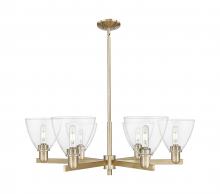 Innovations Lighting 716-6CR-CB-GBD-752 - Bristol - 6 Light - 37 inch - Champagne Bronze - Stem hung - Chandelier