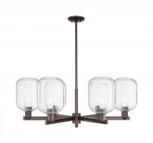 Innovations Lighting 716-6CR-OB-G460-7CL - Preston Cylinder - 6 Light - 24 inch - Oil Rubbed Bronze - Chandelier