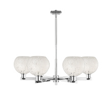 Innovations Lighting 716-6CR-PC-G1216-8WM - White Mouchette - 6 Light - 38 inch - Polished Chrome - Stem hung - Chandelier